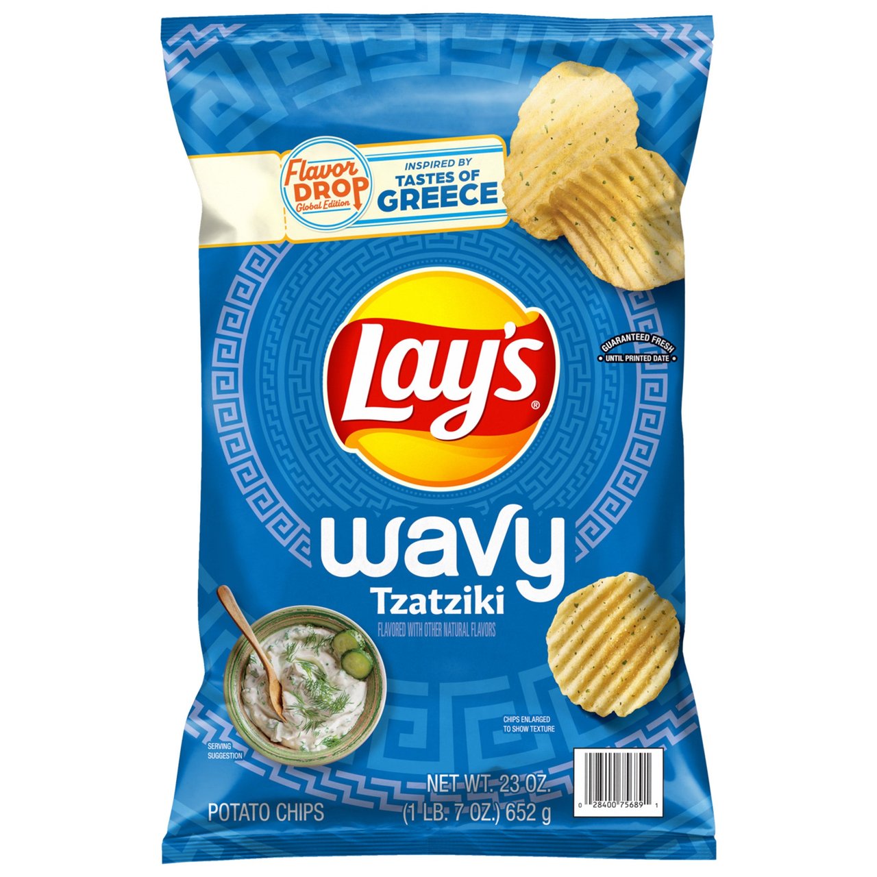 Lay's Wavy Tzatziki 23 Ounce Bag - Image 1