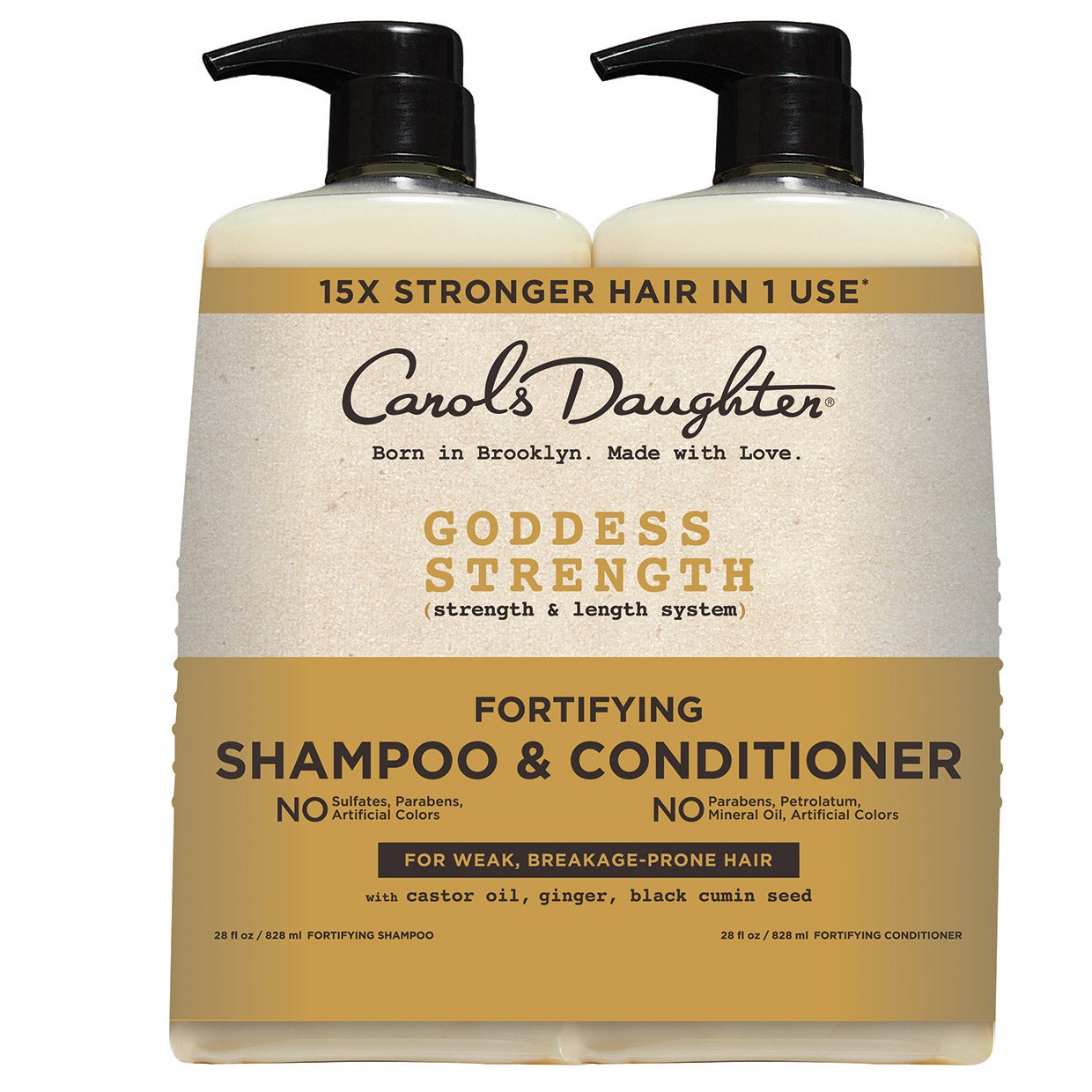 Carol's Daughter Goddess Strength Shampoo & Conditioner, 2 x 28 fl oz - Image 1