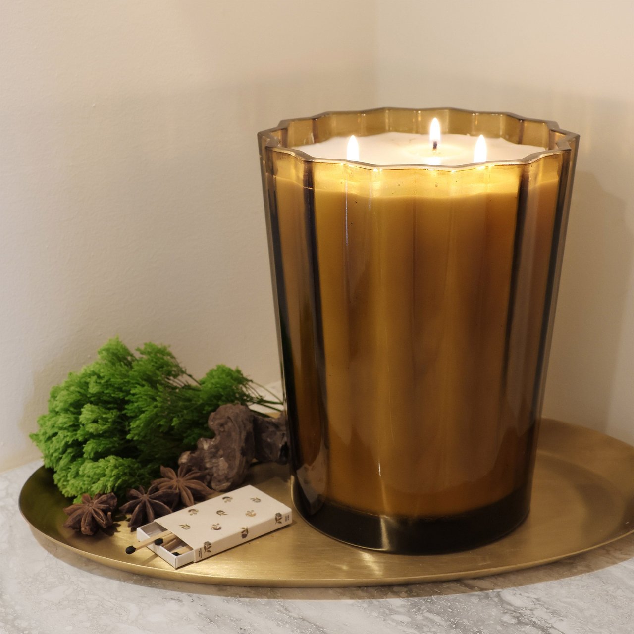 Sand + Fog 57oz Scalloped Candle - Image 1