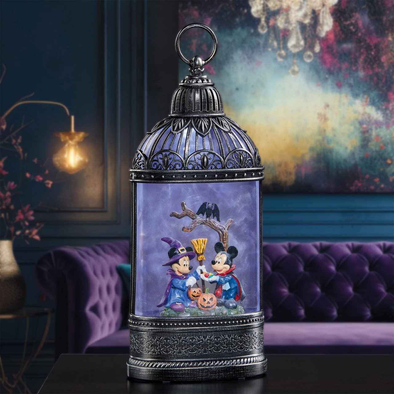 Disney 13.5" Halloween Foggy Lantern - Image 1