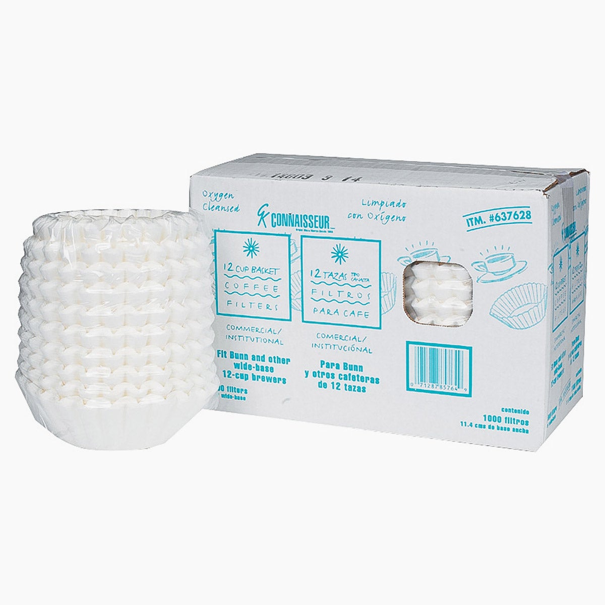 Connaisseur 12 Cup Institutional Basket Coffee Filter, 1000 CT