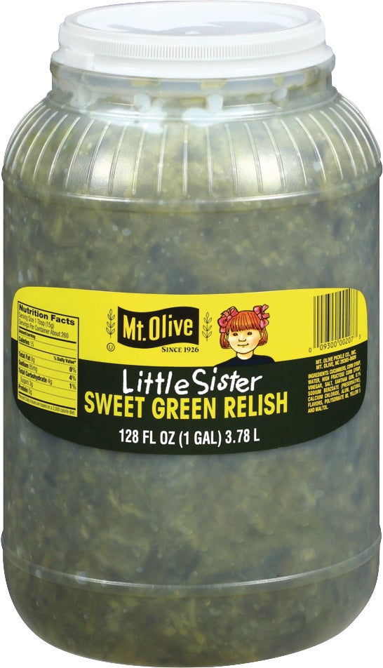 Little Sister Sweet Green Relish, 1 Gallon