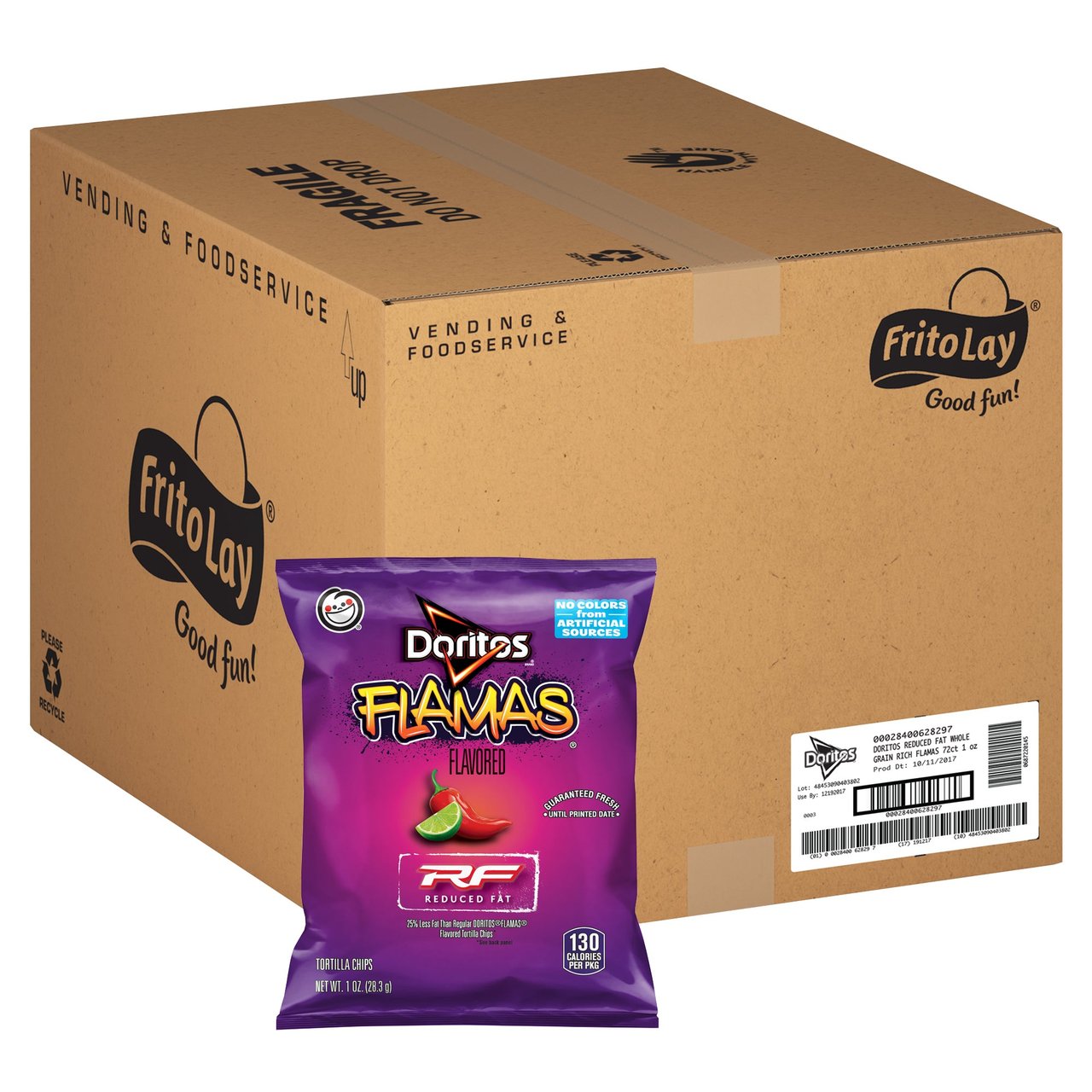 DORITOS FLAMAS REDUCED FAT 72 CT/1.0 OZ - Image 1