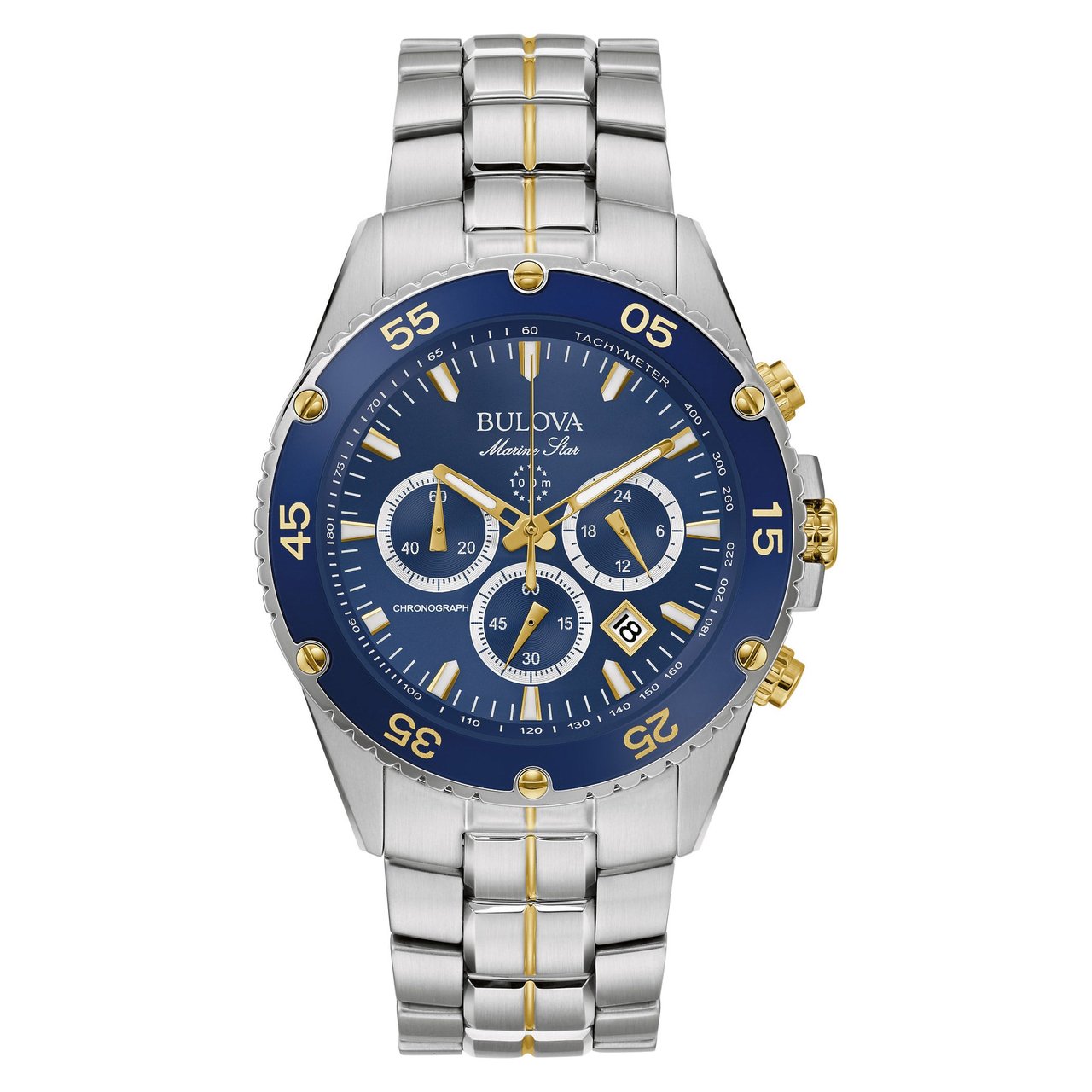 Bulova Marine Star Gray Dial Men's Quartz Chronograph Watch