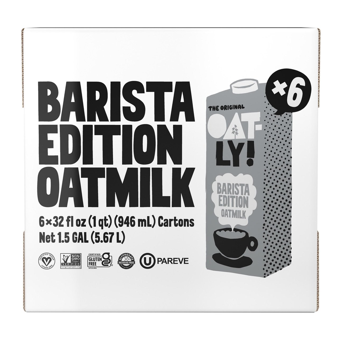 Oatly Barista Edition Oatmilk, 32 oz, 6-Count - Image 1