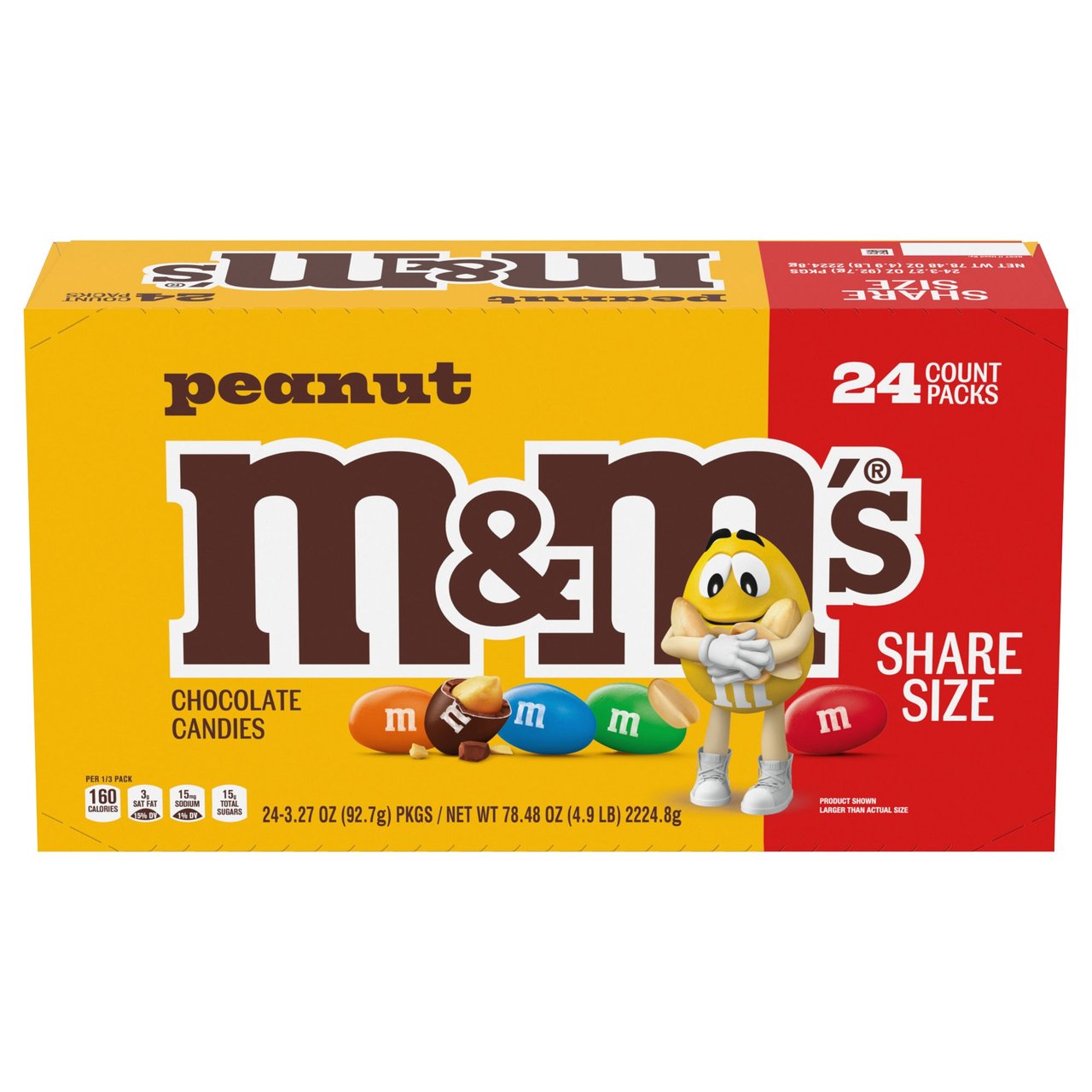 M&M's Peanut Share Size 24 Count/3.27 oz - Image 1