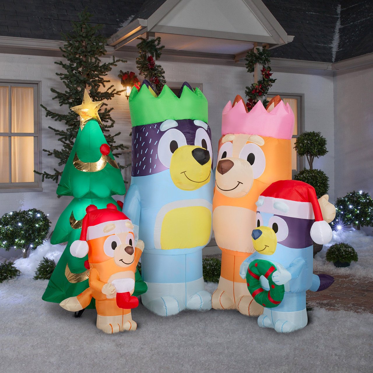 6' x 8' Bluey & Family Inflatable - Image 1