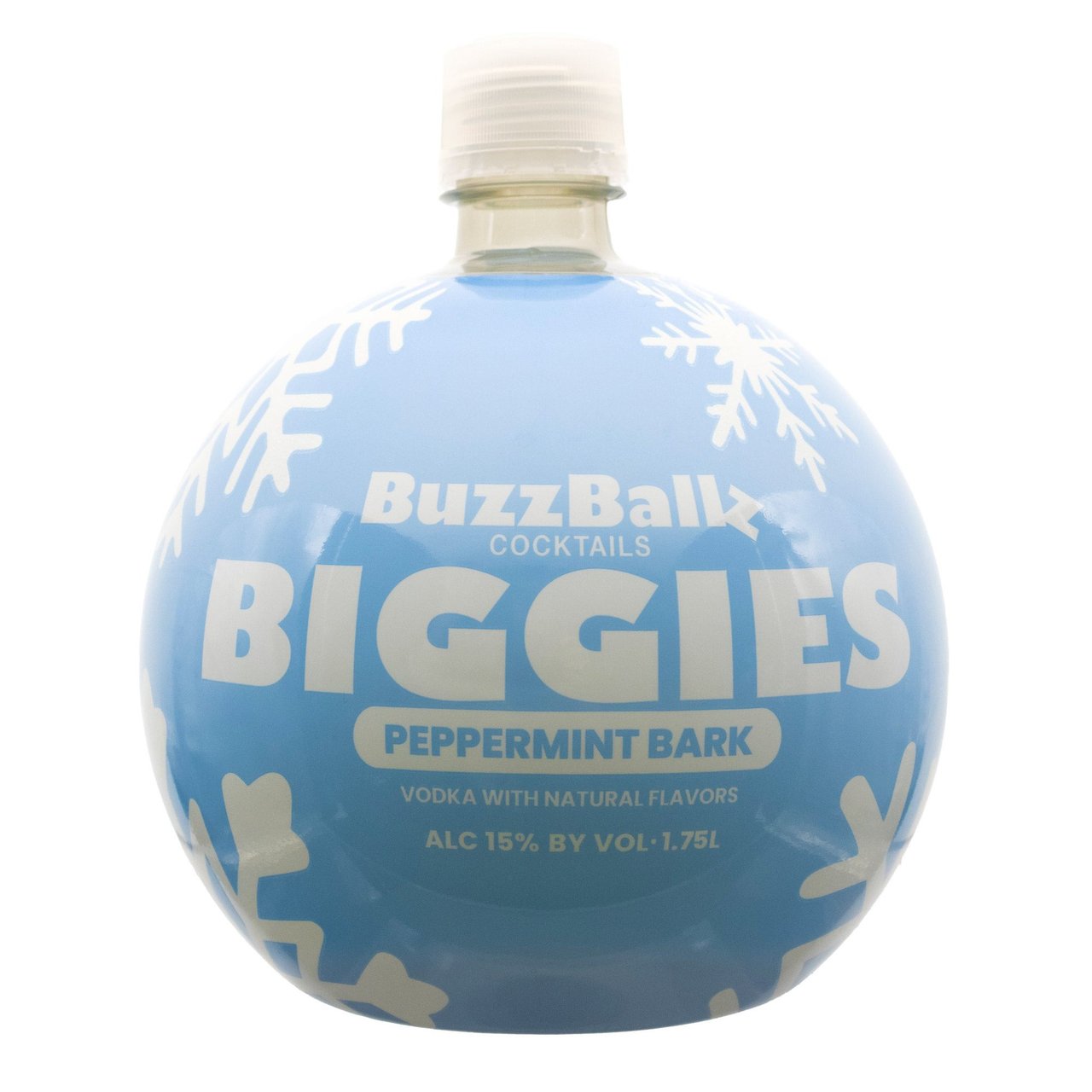 BuzzBallz Peppermint Bark Snow Globe Biggies 1.75L