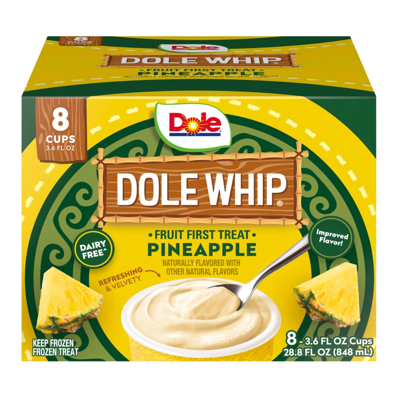 Dole Whip Pineapple Cups 8 Count 28.8 oz - Image 1
