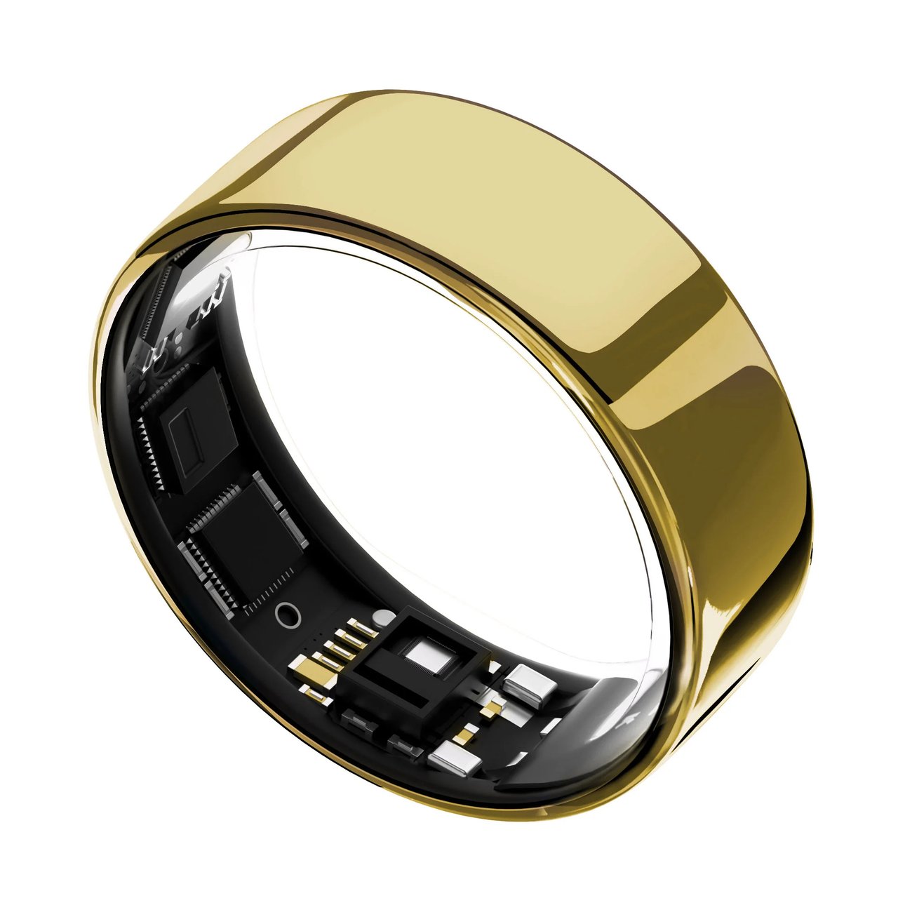 Ultrahuman Ring AIR Bionic Gold Size 7 Smart Ring + Charger - Image 1