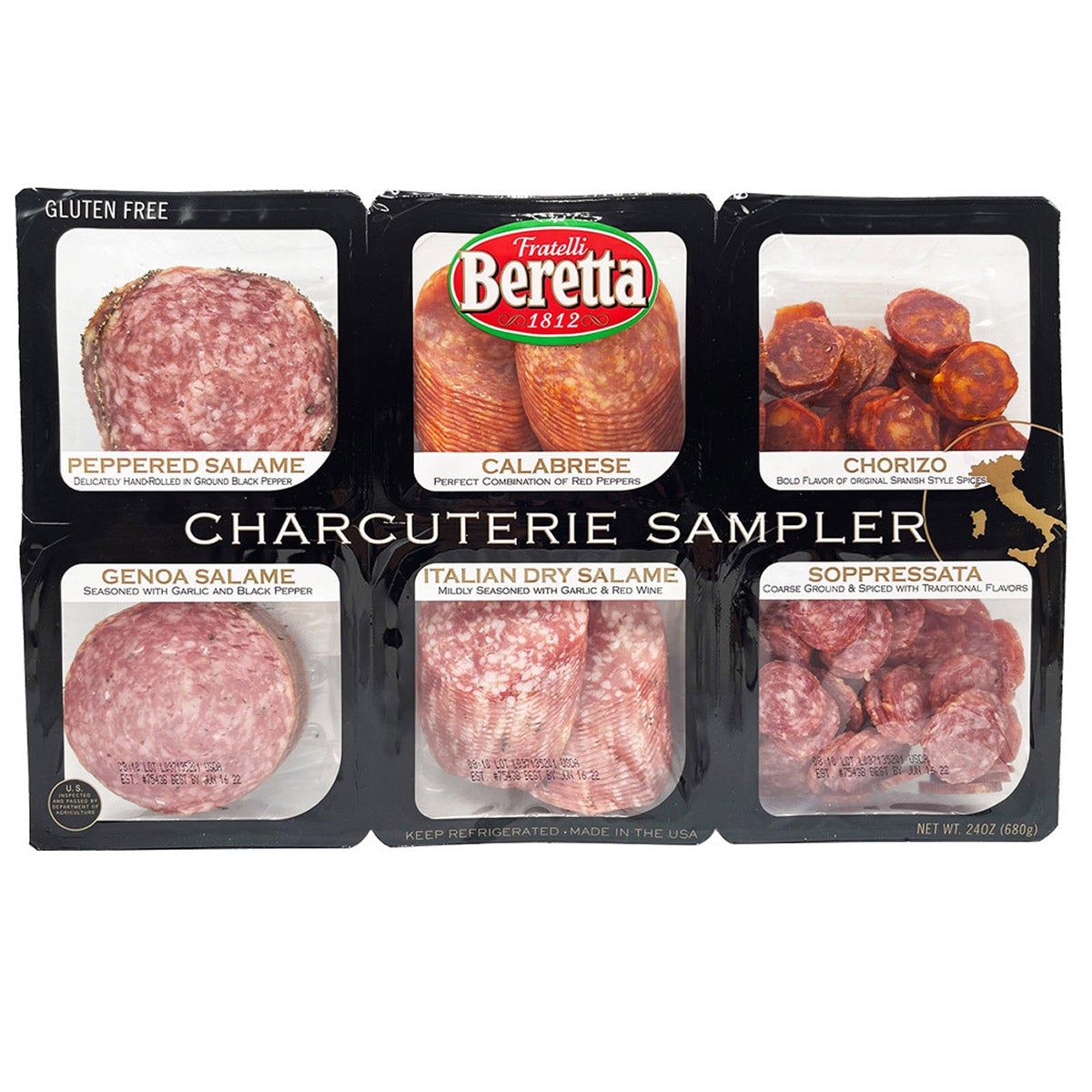 Fratelli Beretta Charcuterie Sampler 24 oz (1.5 lbs) - Image 1