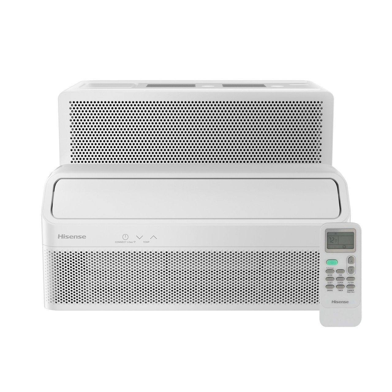 Hisense 12,000 BTU UltraSlim L-Shape Smart Inverter Window Air Conditioner, Energy Star - Image 1