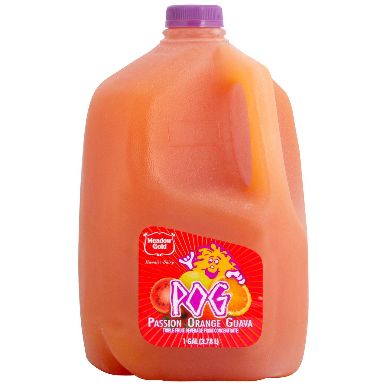 Haleakala/Meadow Gold Passion Orange Guava Juice, 1 Gallon - Image 1