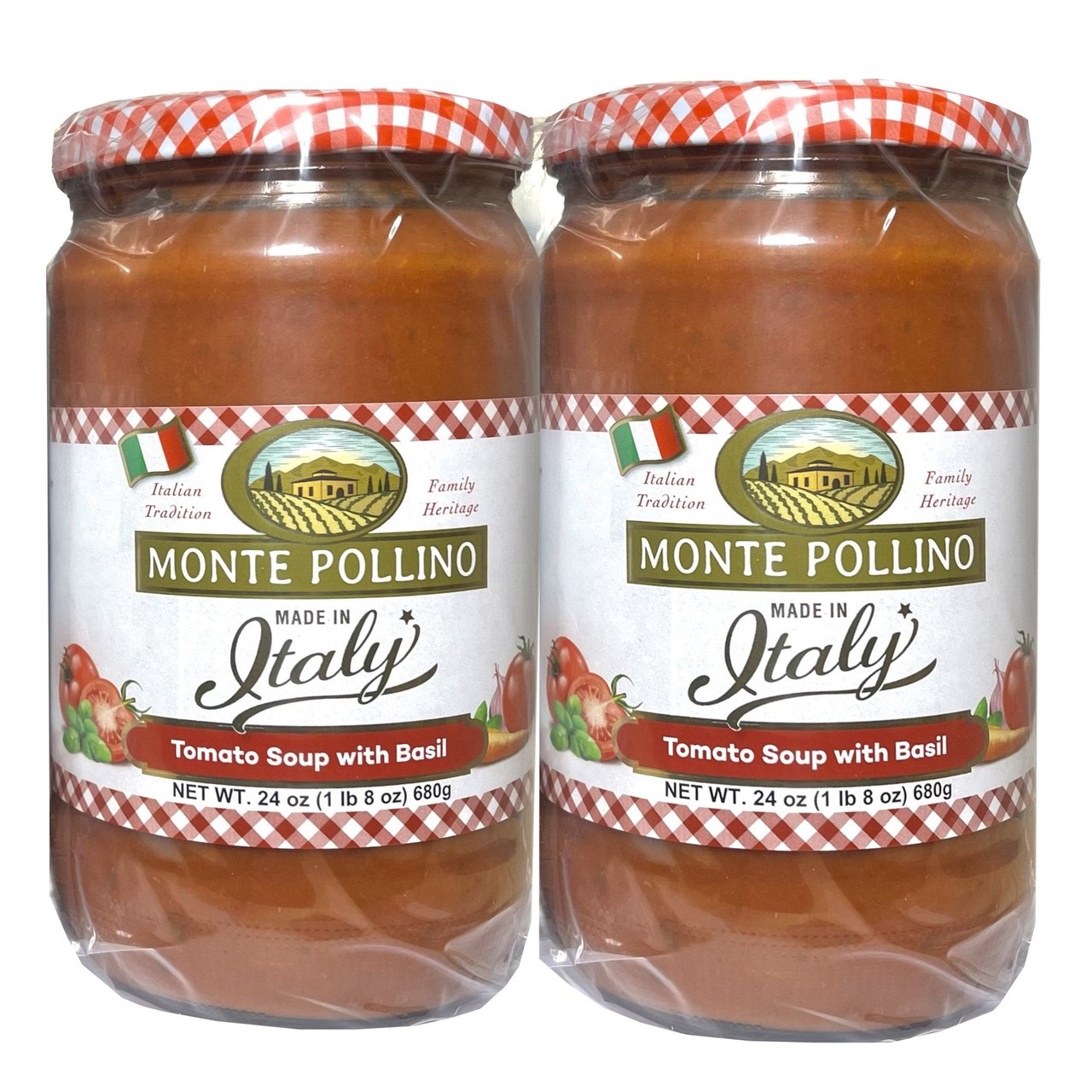 Monte Pollino Italian Tomato Soup 2 Pack 24 Ounces Each - Image 1