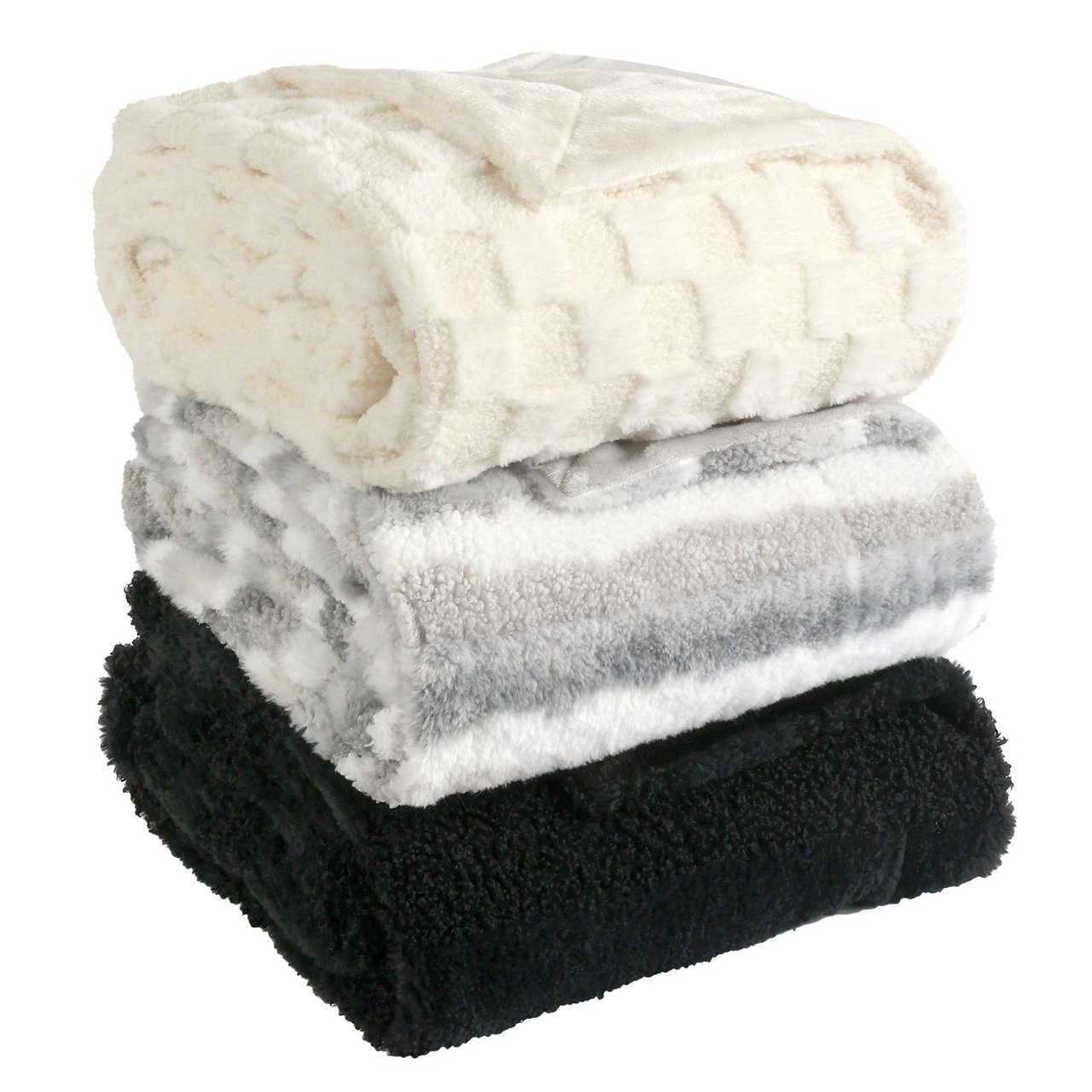 Life Comfort Teddy Faux Fur Throw 60" x 70" - Image 1