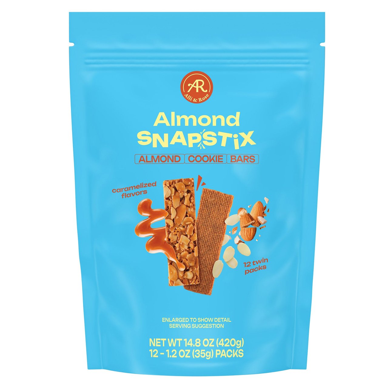 Alli & Rose Almond Snap Stix 14.8oz - Image 1