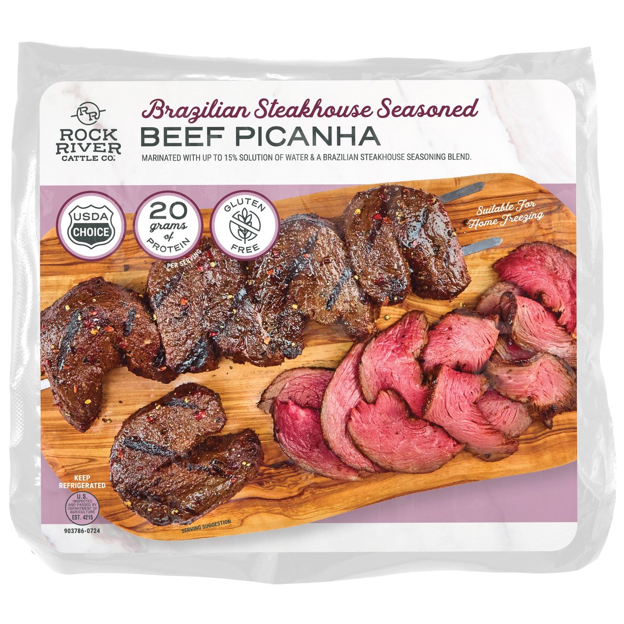 Rock River Cattle Co. Brazilian Steakhouse Seasoned Beef Picanha (Price Per Pound) - Image 1