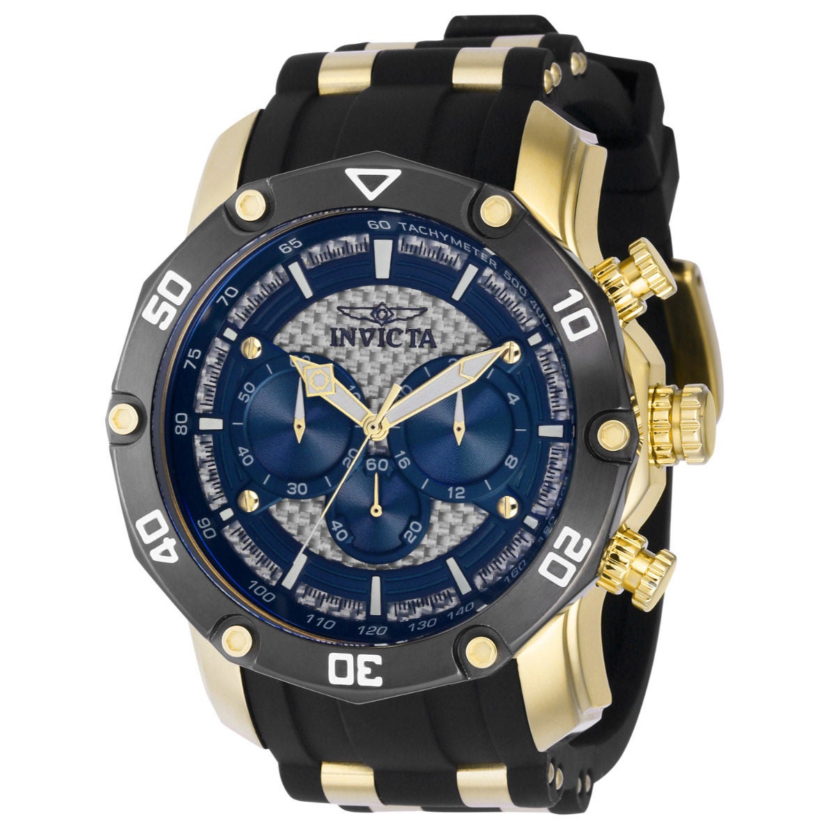 INVICTA PRO DIVER BLUE & SILVER DIAL MEN'S QUARTZ WATCH - Image 1