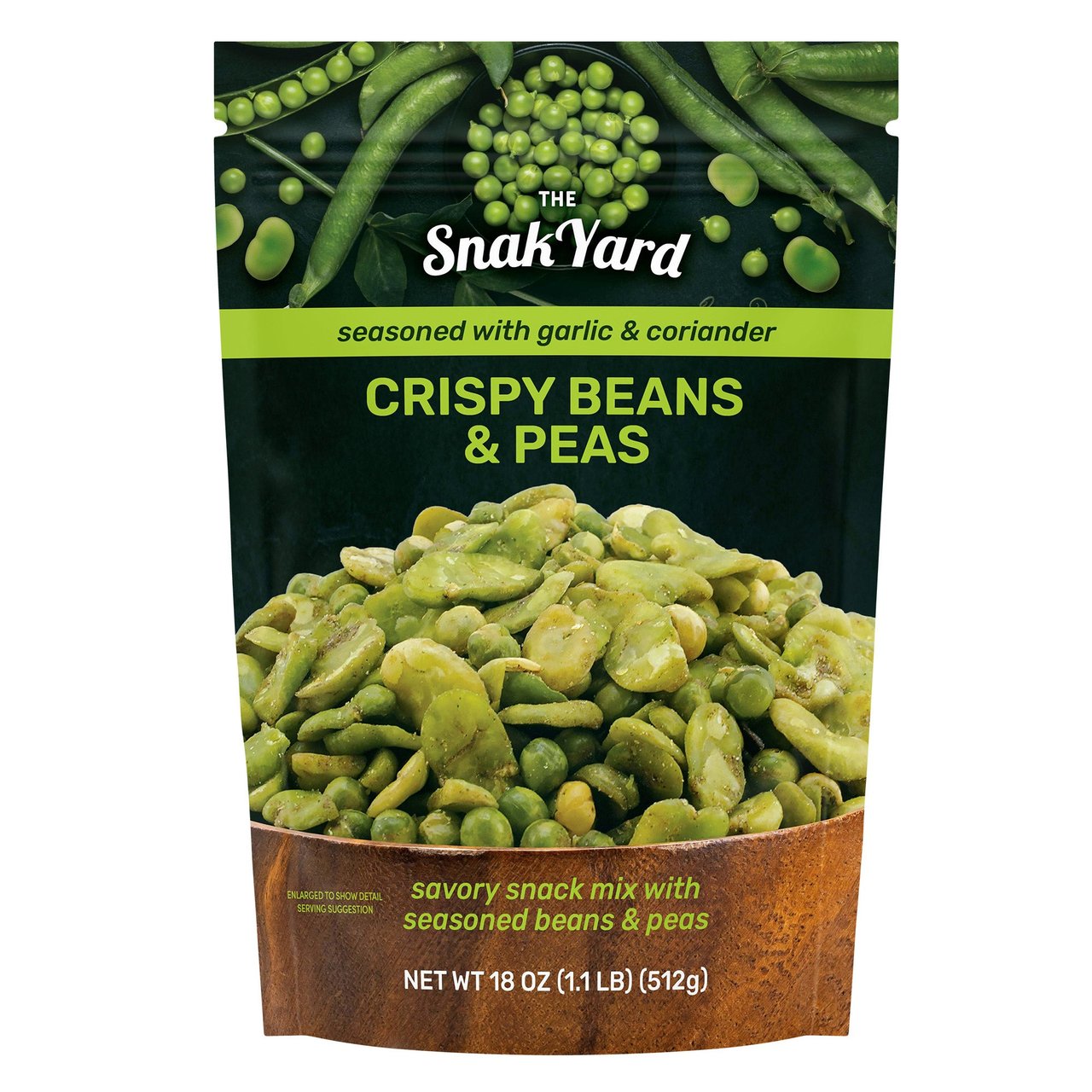 The Snak Yard Crispy Beans & Peas, 18.06 Ounces - Image 1