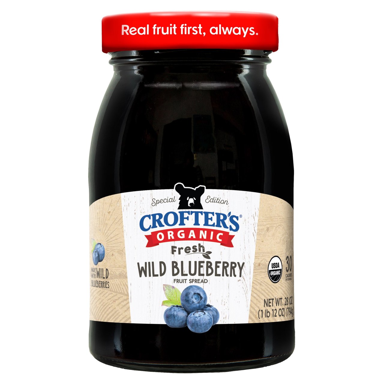 Crofter's Organic Fresh Blueberry Spread 28 oz - Image 1