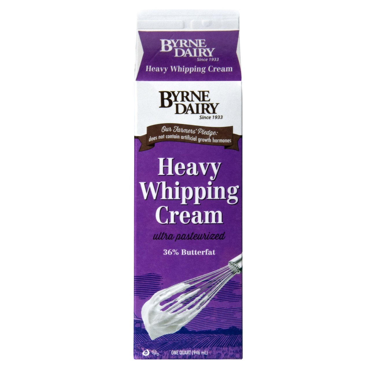 Byrne Dairy Heavy Whipping Cream 32 oz (1 Quart)