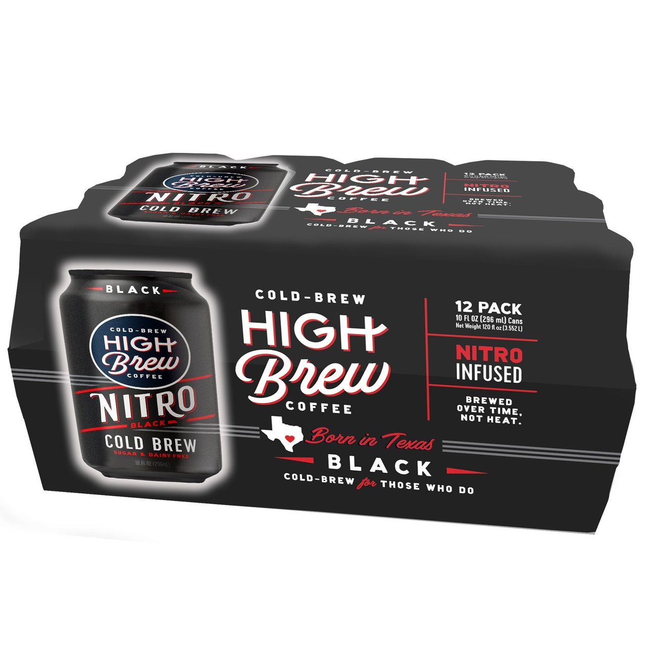 High Brew Cold Brew Nitro Black Coffee, 12 ct / 10 oz - Image 1