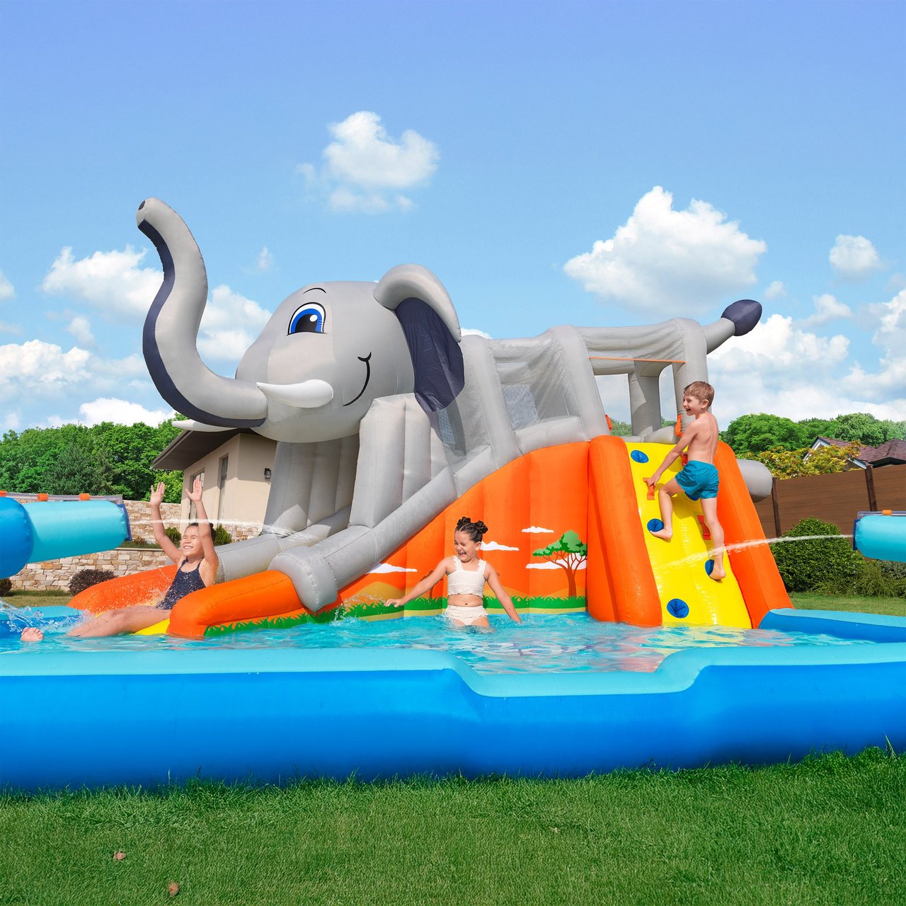 H2OGO!® Elephantastic Kids Inflatable Mega Water Park - Image 1