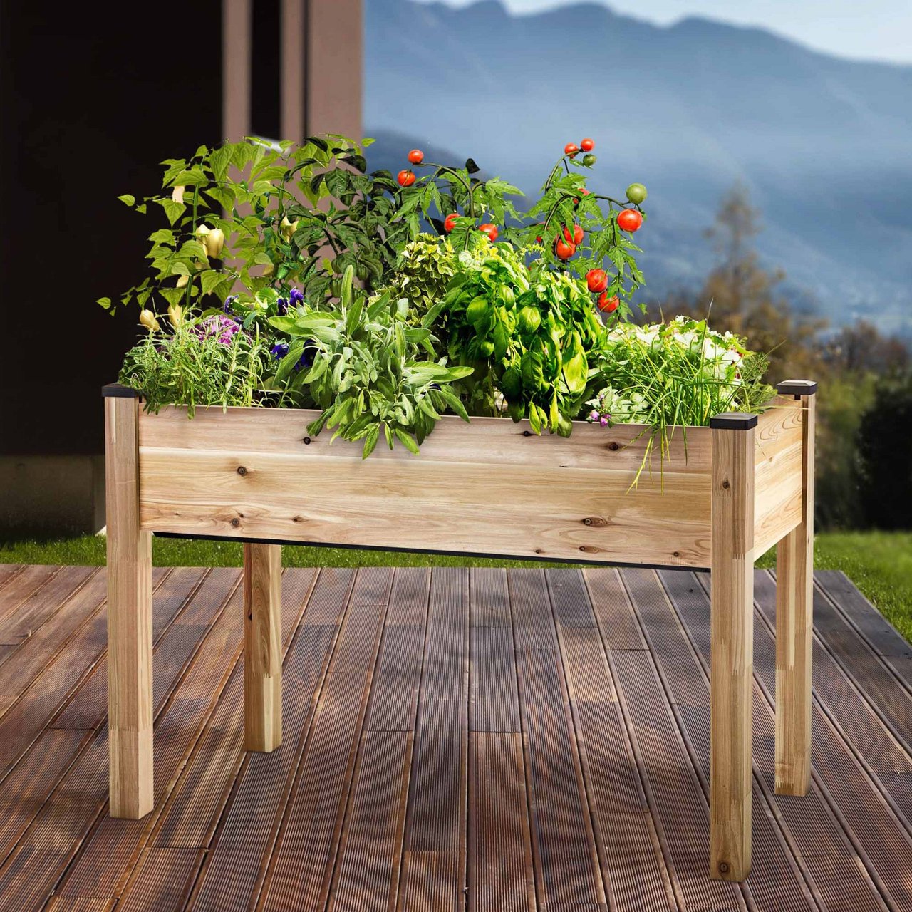 CedarCraft Self-Watering Cedar Planter - Image 1