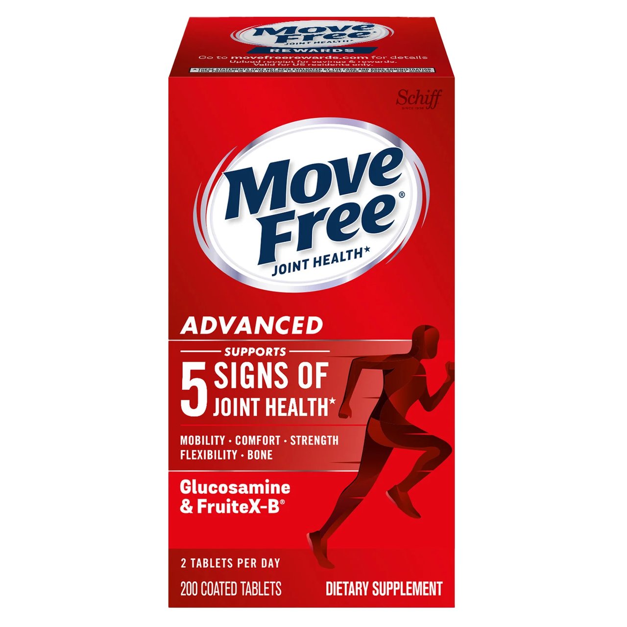 Schiff Move Free Advanced Joint Health Supplement, 200 Tablets - Image 1