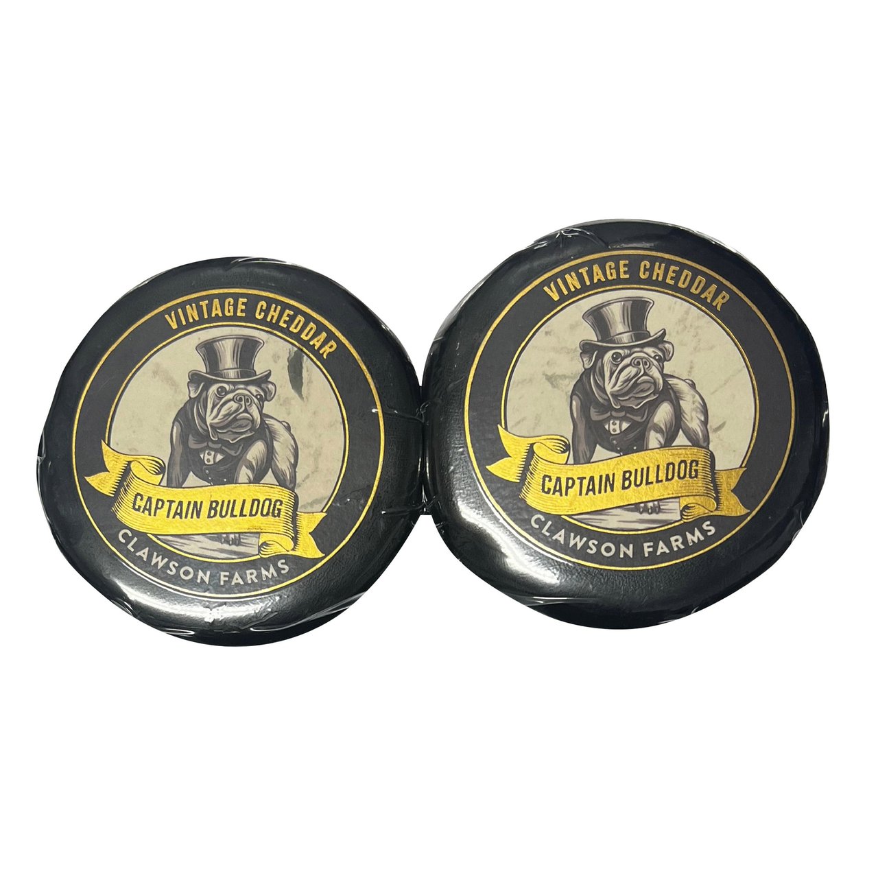 Clawson Farms Captain Bulldog Vintage Cheddar, 2 x 7 oz - Image 1