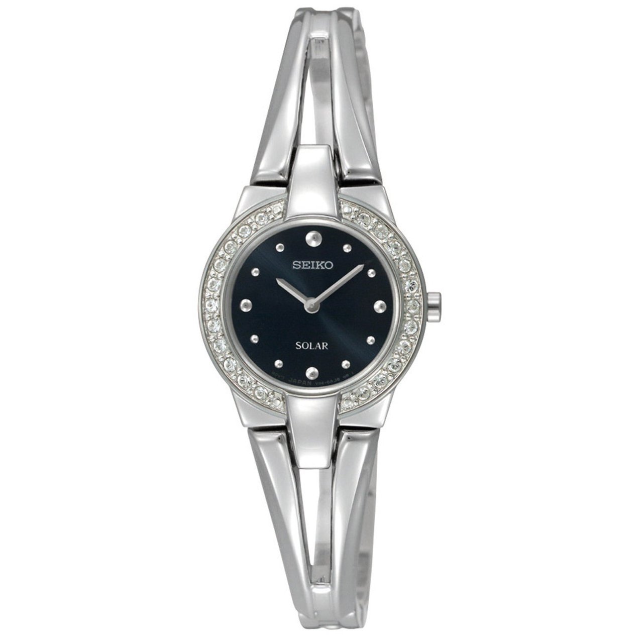 Seiko Black Dial Ladies Solar Watch