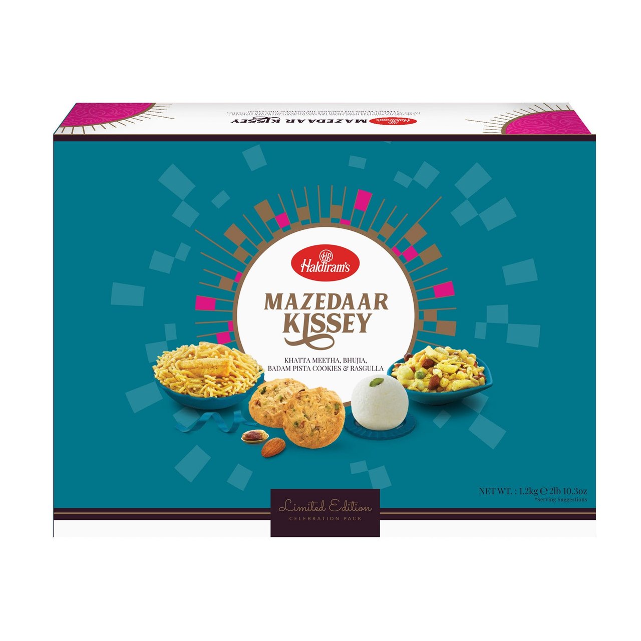 Haldiram's Mazedaar Kissey Assorted Snack & Mithai Gift Pack, 45.8 oz