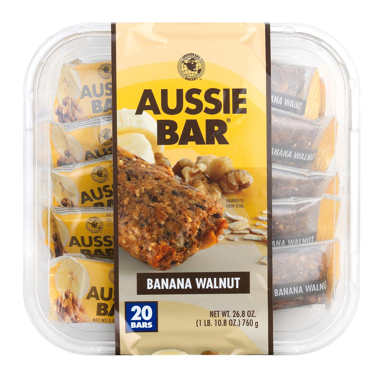 Universal Bakery Aussie Bar Banana Nut 20 Pack 26.8 Ounces - Image 1