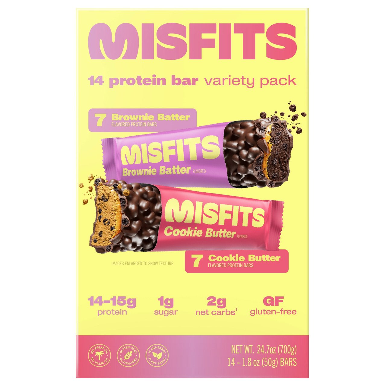 Misfits Protein Candy Bars Variety 14 CT - Image 1