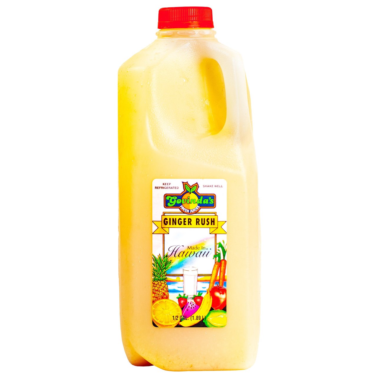 Govinda's Ginger Rush Juice 64 oz - Image 1