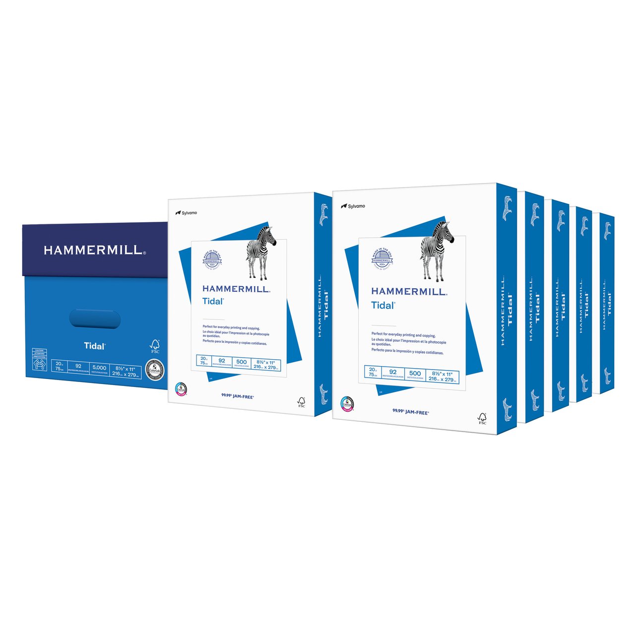 Hammermill Tidal MP Multipurpose Paper 8.5"x11" 5000 Sheets - Image 1