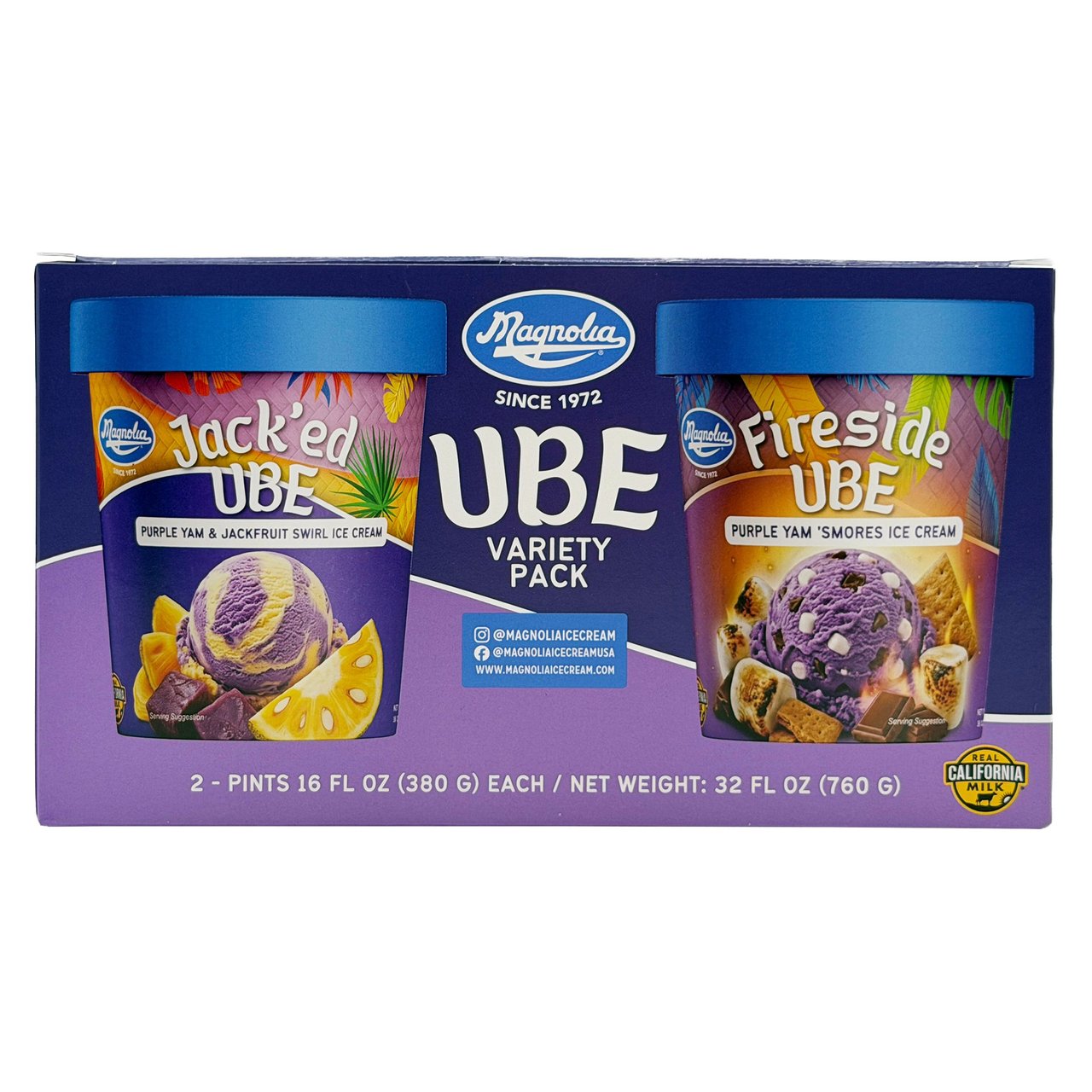 MAGNOLIA TROPICAL UBE VARIETY 2 PACK 32 OUNCES - Image 1