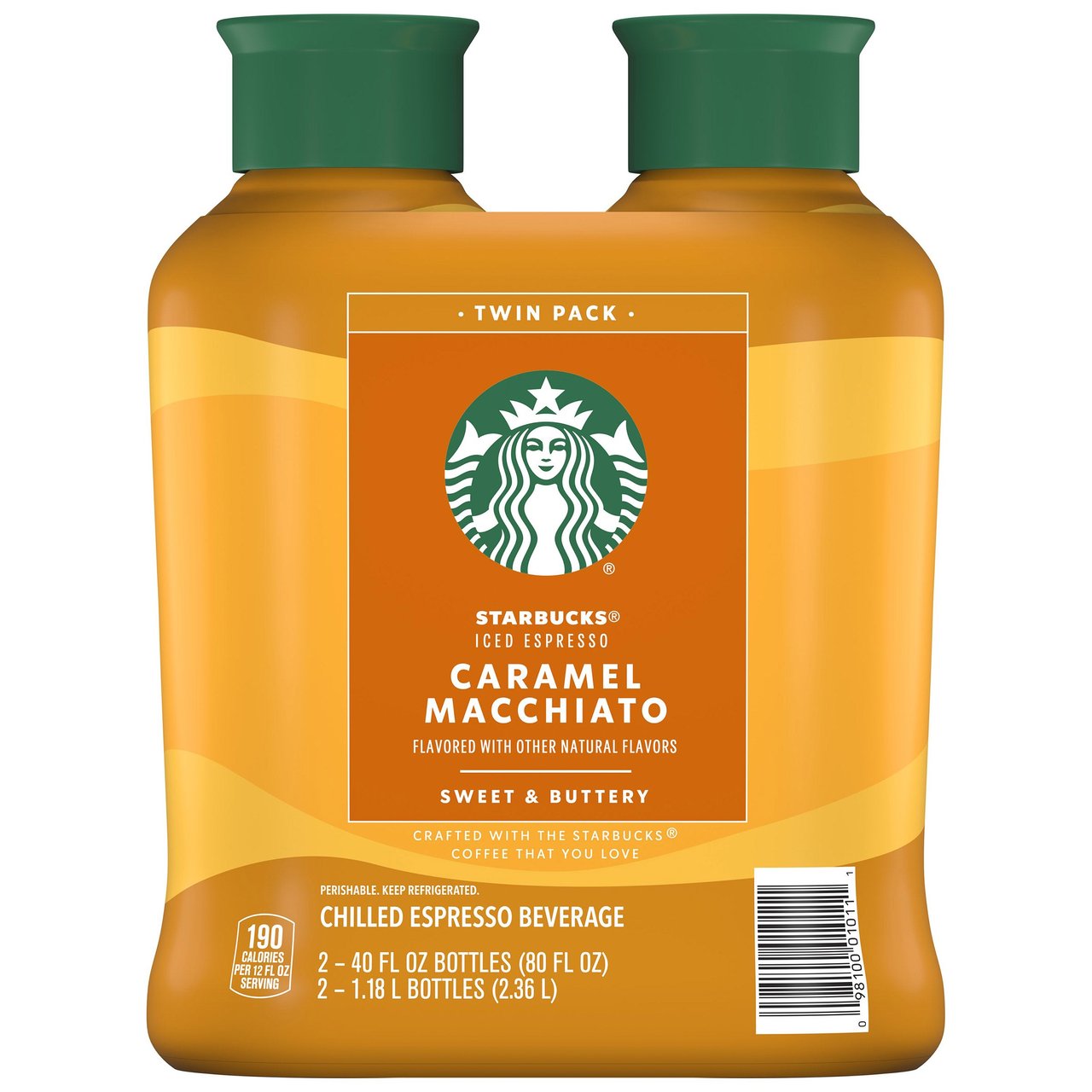 Starbucks Espresso Caramel Macchiato 2/40 fl oz (2.5 Quarts) - Image 1