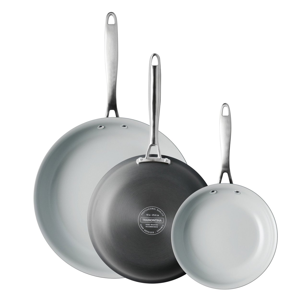 Tramontina Ceramic Non-Stick Skillets 3-Piece - Image 1