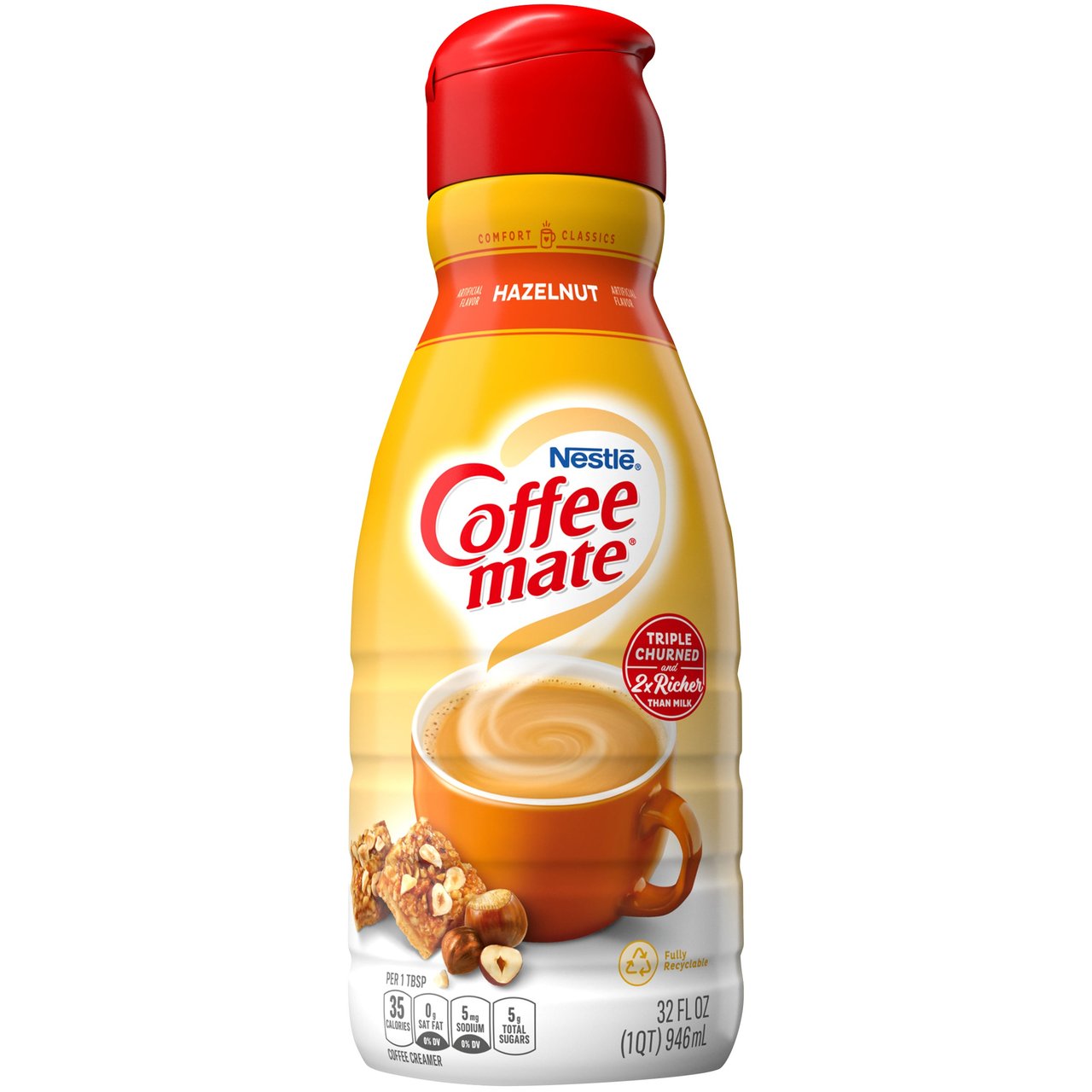 Coffee-mate Hazelnut Liquid Coffee Creamer 32 fl oz