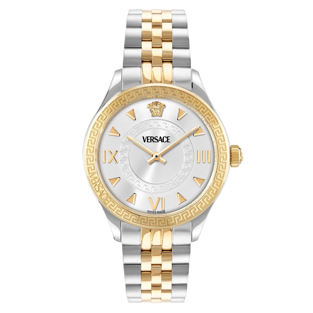 VERSACE HELLENYIUM STAINLESS STEEL WOMENS QUARTZ WATCH, 35MM - Image 1