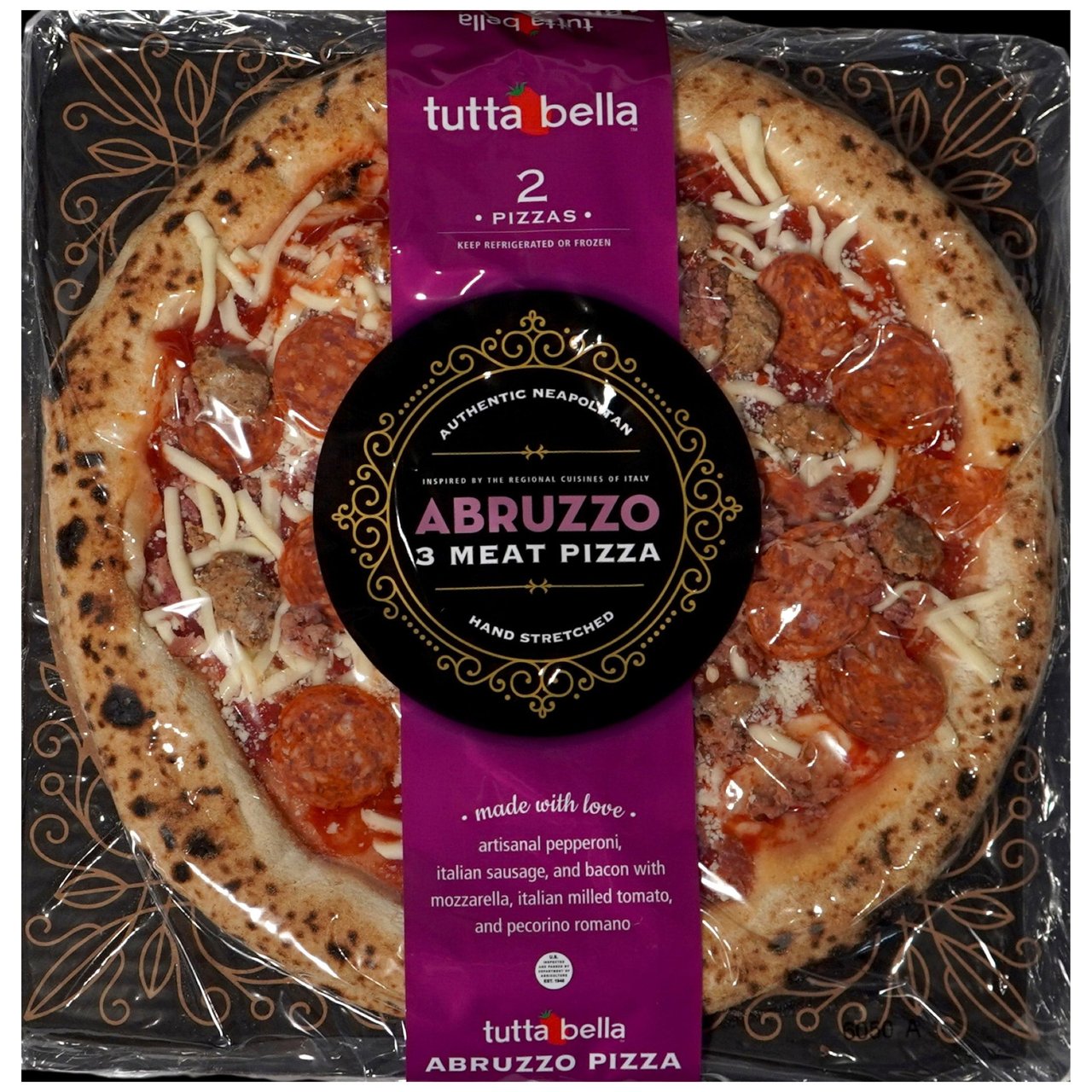 Tutta Bella Abruzzo Pizza, 2-Pack / 19.1 oz Each (2.387 lbs) - Image 1