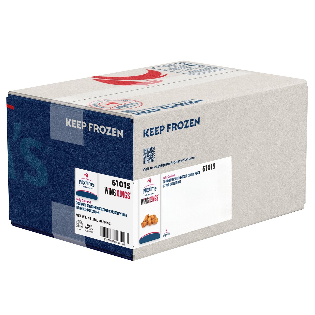 Pierce Chicken Wing Dings Medium 15 lb - Image 1