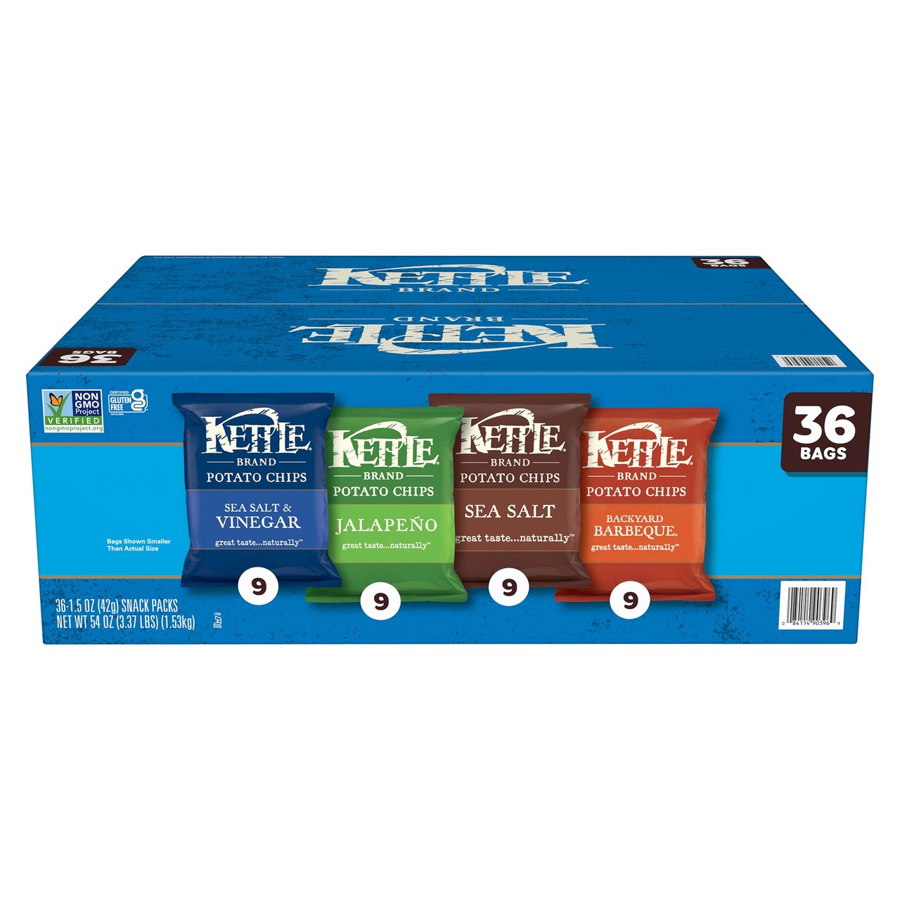 Kettle Brand Vend Variety Pack, 36 Pack, 1.5 Ounce Each - Image 1