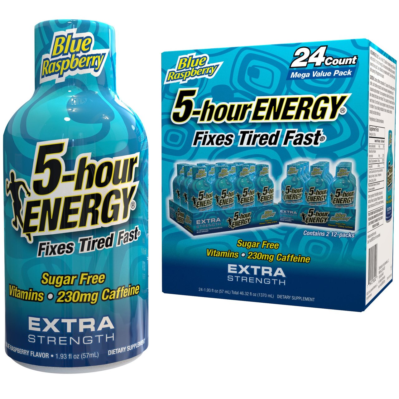 5-Hour Energy Extra Strength Blue Raspberry 24 CT - Image 1