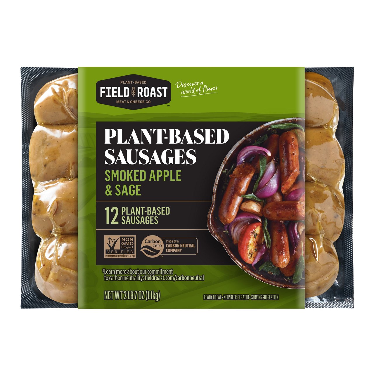 Field Roast Vegan Apple Sage Sausage 2.4 lbs - Image 1