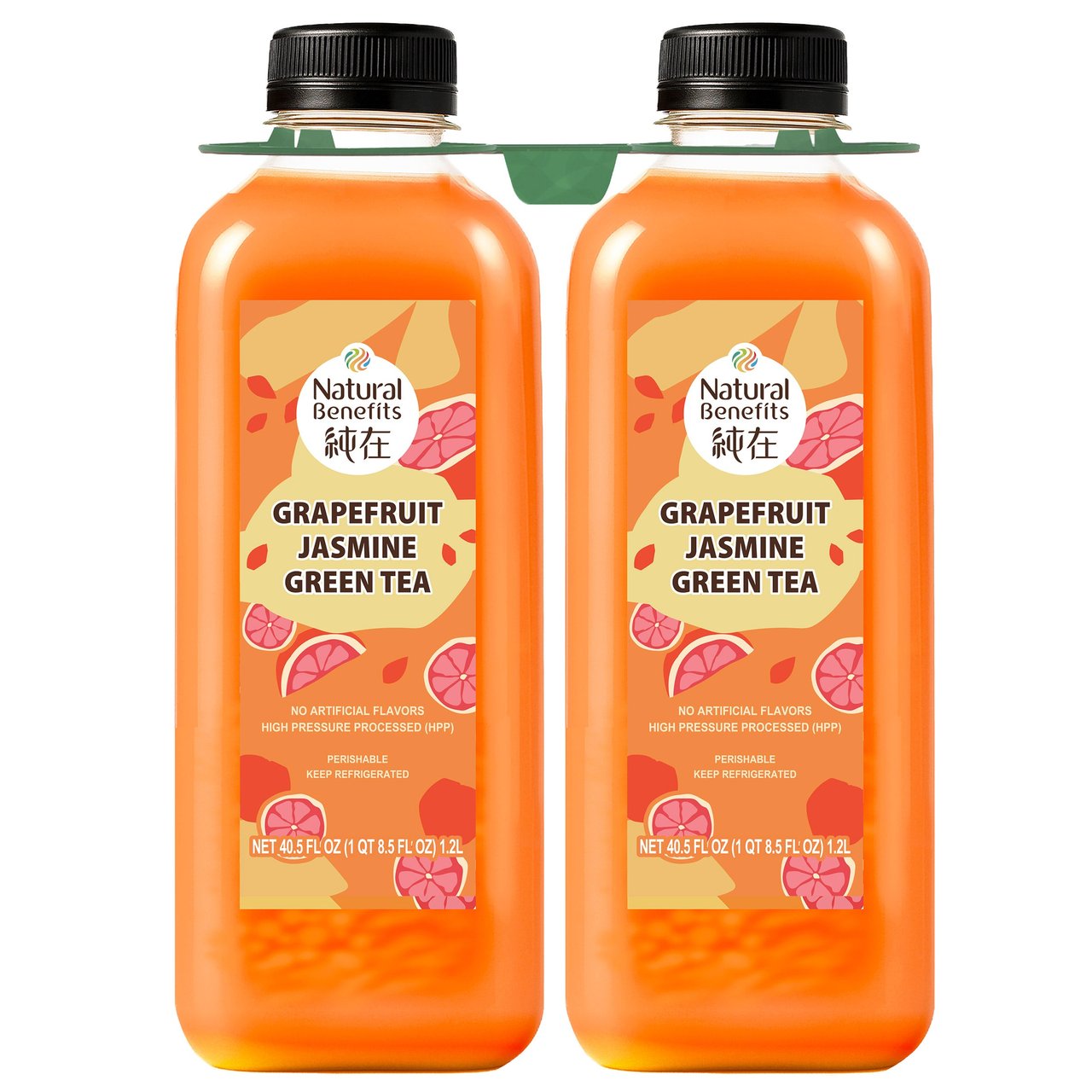 NATURAL BENEFITS GREEN TEA GRAPEFRUIT JASMINE JUICE 2/40.5 OZ - Image 1