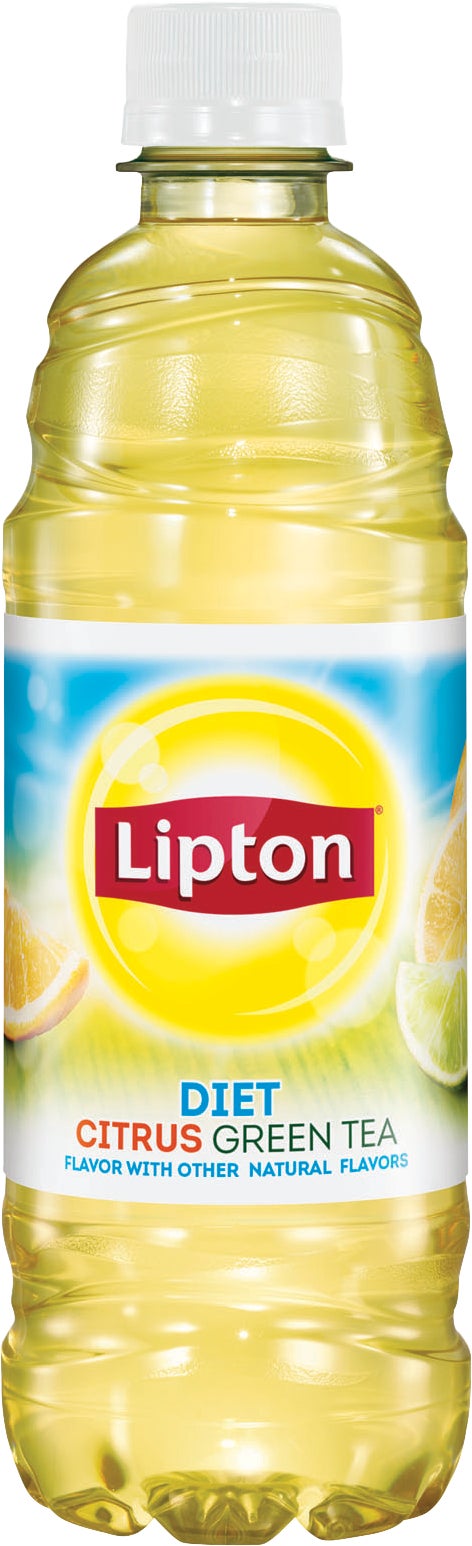 Lipton Diet Citrus Green Tea, 24-Pack / 16.9 oz Bottles - Image 1