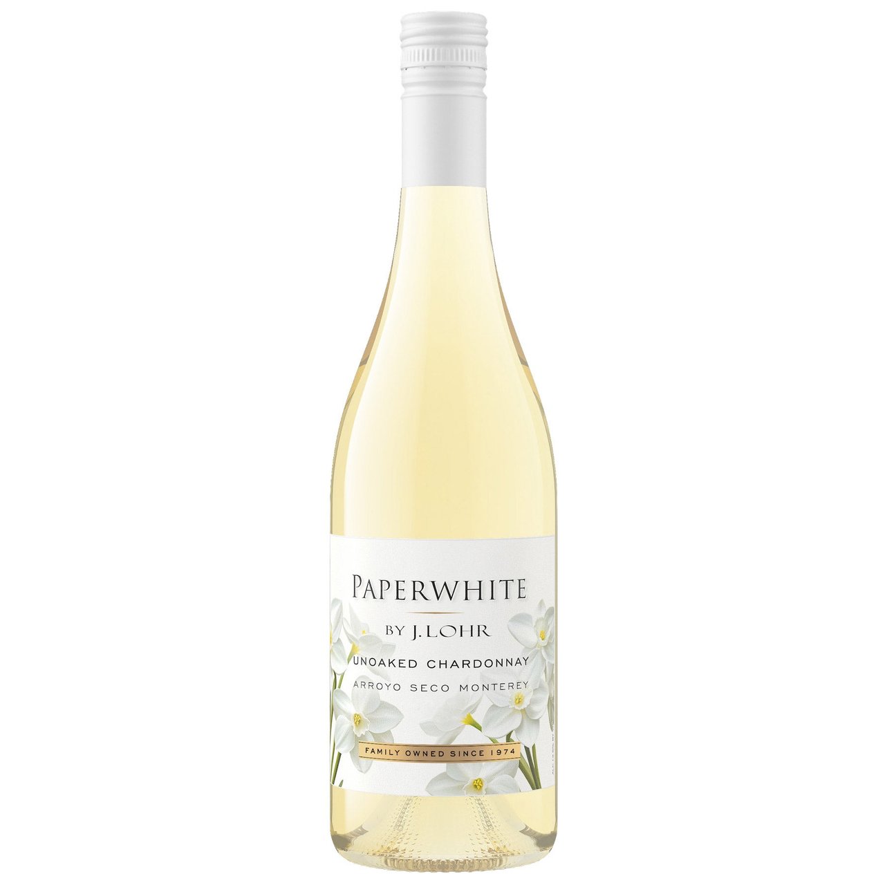 Paperwhite by J. Lohr Unoaked Chardonnay, Arroyo Seco, CA 750ml - Image 1