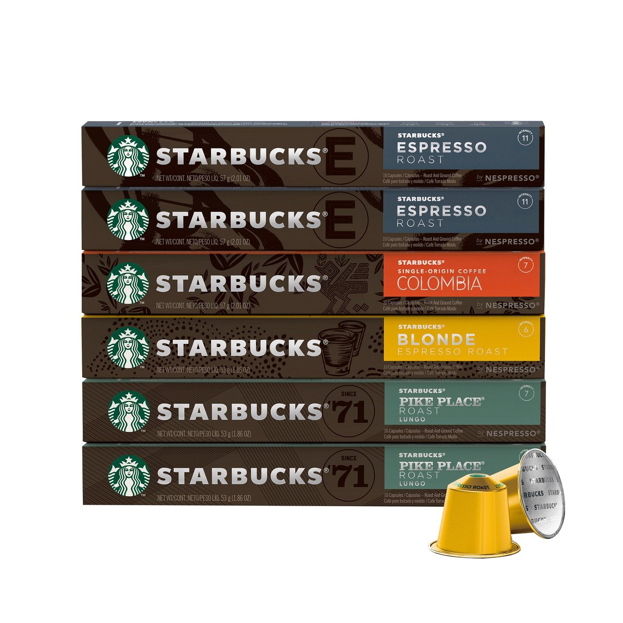 STARBUCKS NESPRESSO CAPSULES VARIETY PACK 60CT - Image 1